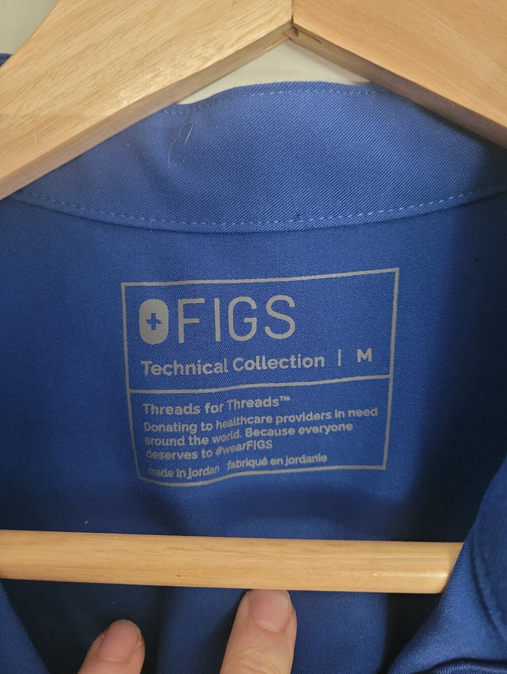 ✨ FIGS Rafaela Oversized Sleeveless Scrub Top - Royal Blue - Size Medium - Picture 3 of 7